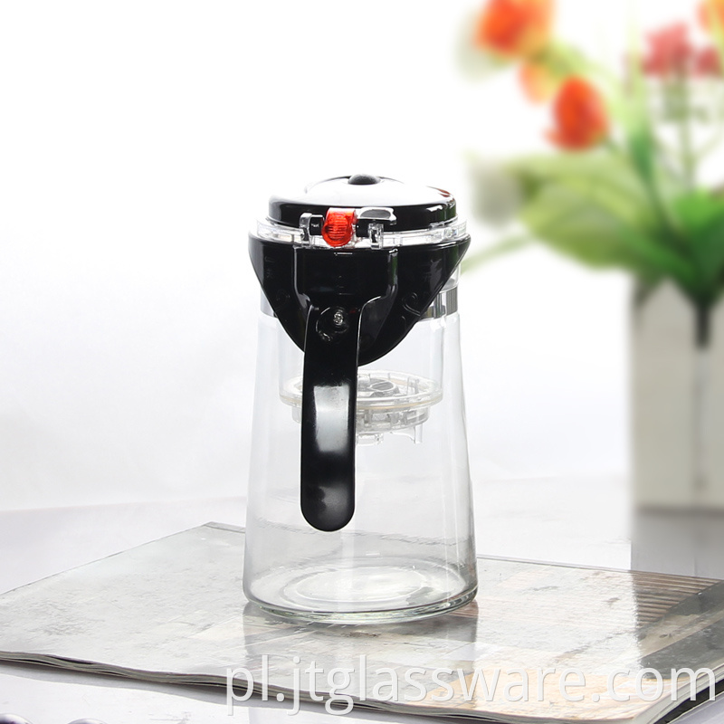 glass teapot with infuser
